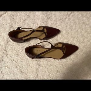 Naturalizer Hana Flats - burgundy- size 7
